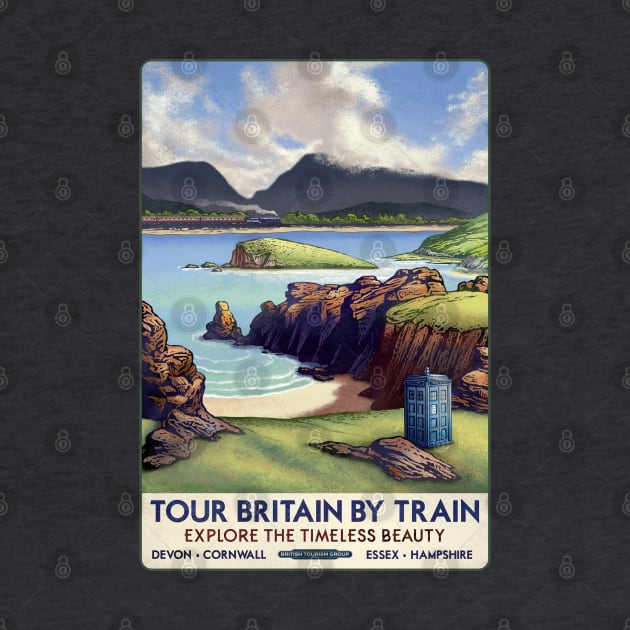 Dr Who Railway Travel Poster by ChetArt